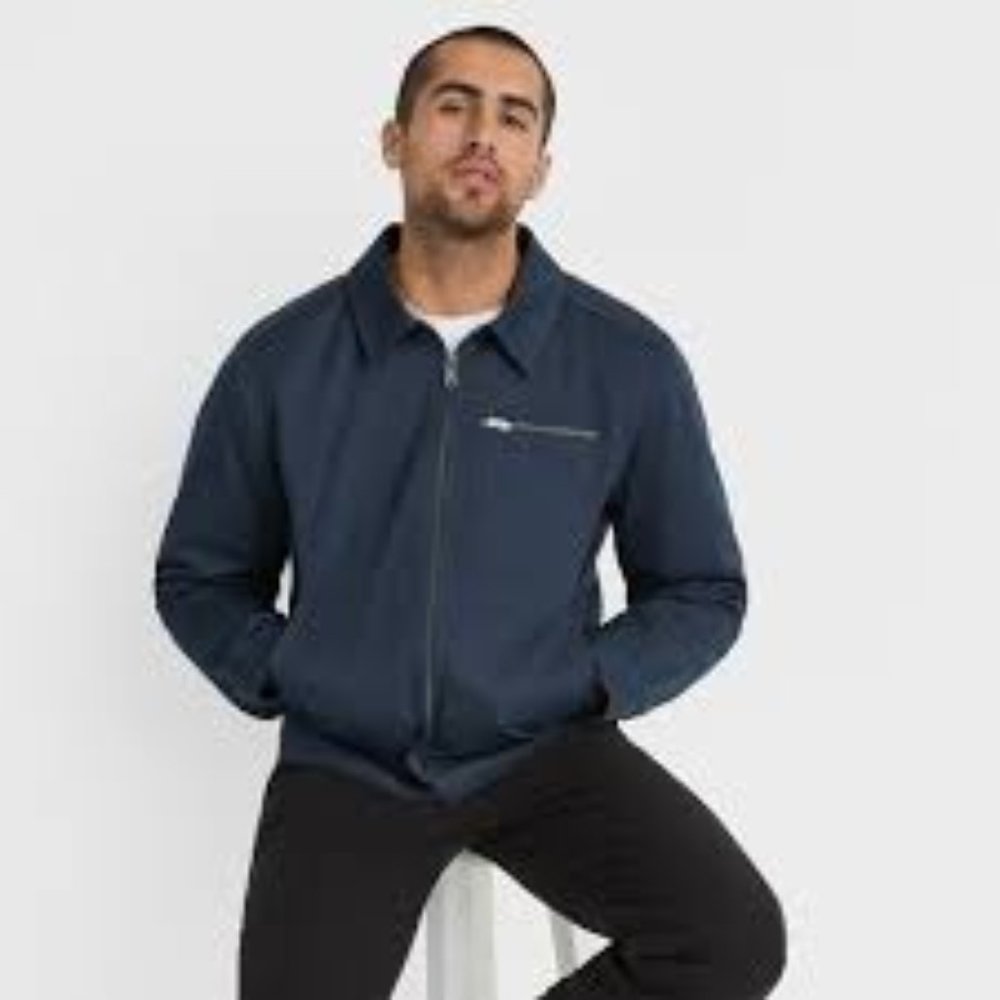 American Giant Hudson Insulated Twill Jacket in Heritage Navy
